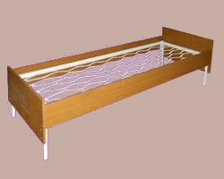 Кровать на пружине, спинки и царги ЛДСП, 1900х800